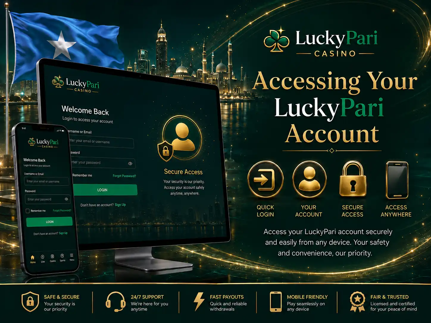 Accessing Your LuckyPari Account