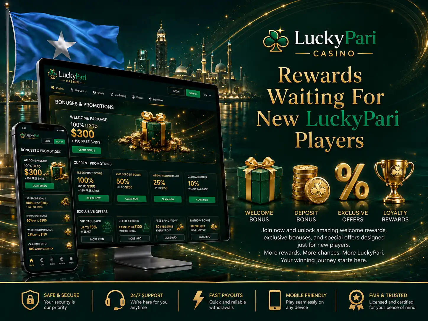 Rewards Waiting For New LuckyPari Players