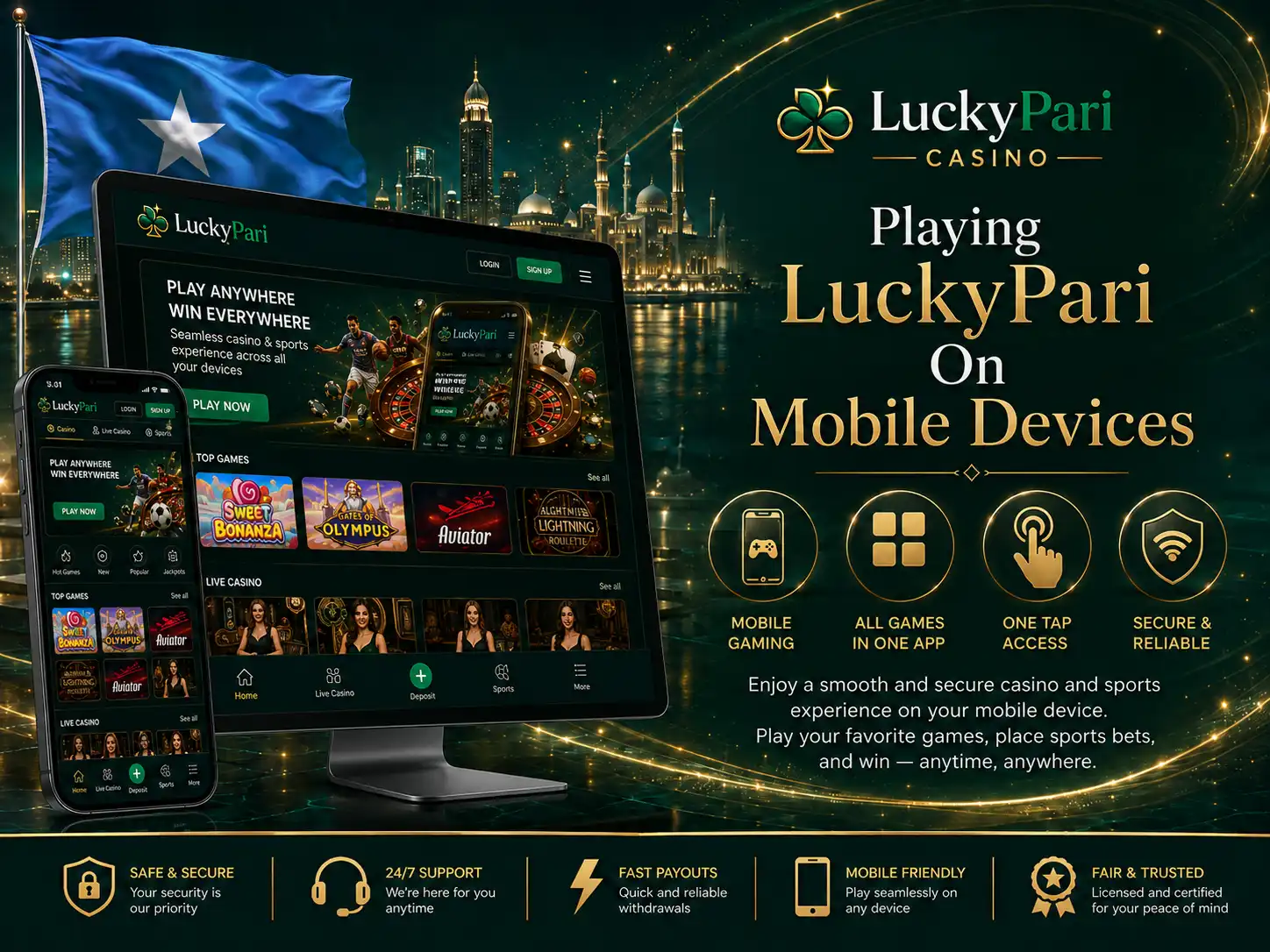 Playing LuckyPari On Mobile Devices